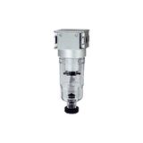 RIEGLER 100363-F 05 K-HA filter »multifix-mini«, met PC-container, 5 µm, BG 0, G 1/8, 1 stuk