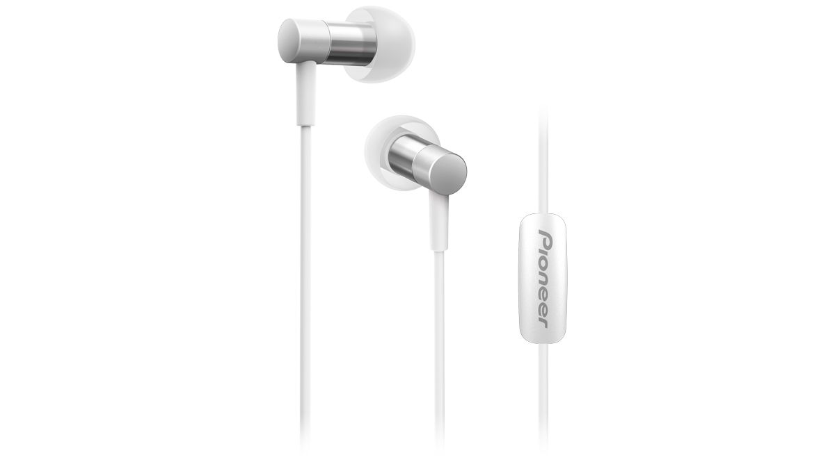 Pioneer SE-CH3T-W - In-ear hoofdtelefoon - Wit/Zilver
