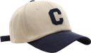 LGT JWLS Lookinggoodtoday Strapback Pet Letter C - Beige & Blauw