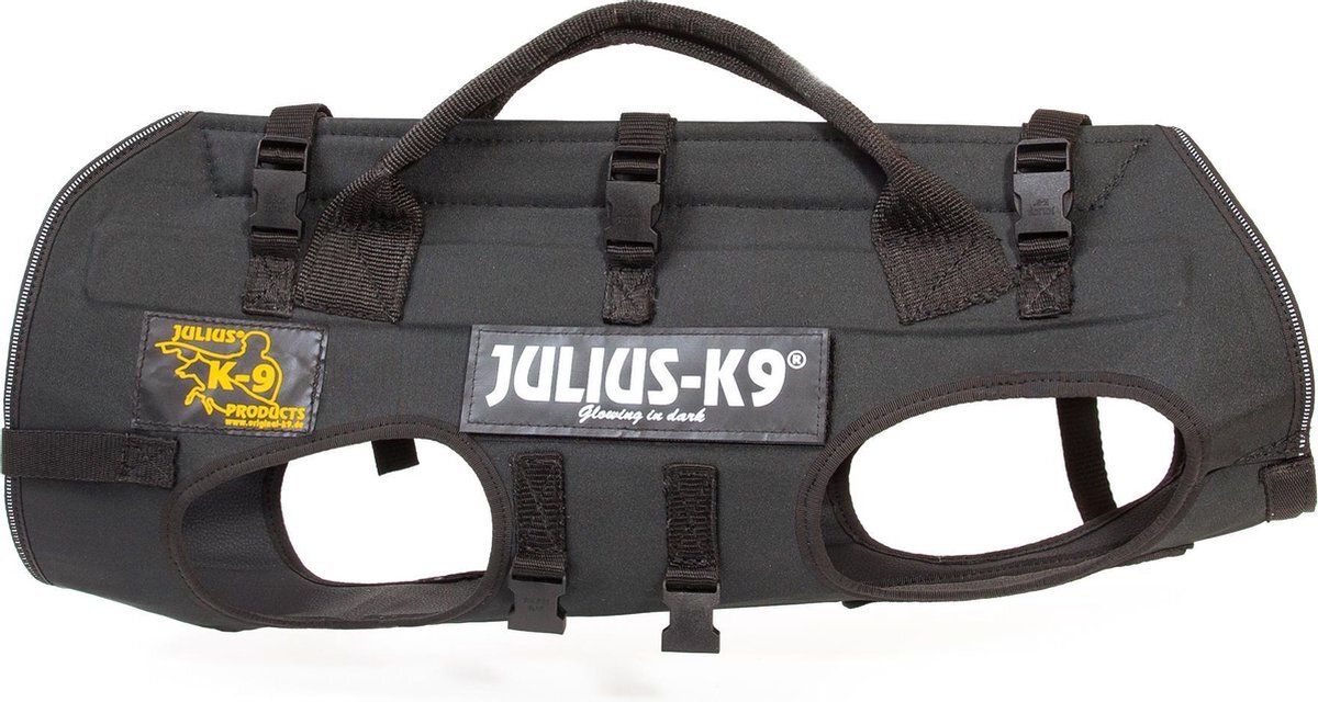 JULIUS K9 Abseiltuig Maat XL, 100-140 cm / 40-60 kg zwart