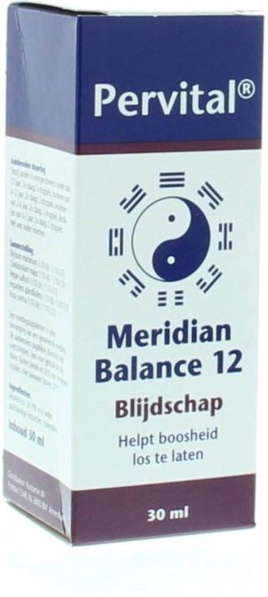 Nutramin Pervital Meridian Balance 12 Blijdschap 30ml