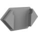 Exo-T5_16 Endkappe für LED Alu Trockenbauprofil Exo-T5_16 + Cover PC45 _16