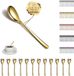 Ibenzoa® Gouden roestvrijstalen lepels – Set van 12 (14 cm)