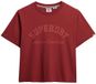 Superdry Athletic Essentials Losse T-shirt Dames Bordeaux Red M