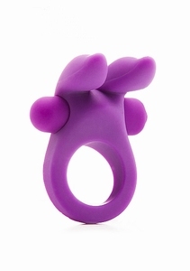 Shots Toys Rabbit Cockring - Purple