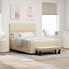 Maison Exclusive - Lit boxspring avec tête de lit crème 140 x 190 cm en tissu