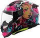 LS2 FF812 Cyberg Integraalhelm voor kinderen, mat paars, roze (Kinder M)