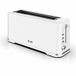 Dyras T-363WH, 980 W, 2 sleuven, geschikt voor lange boterhammen, 25 cm, Ontdooifunctie, Wit, Broodrooster