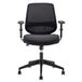 Amazon Basics Bureaustoel, verstelbaar, met middelhoge rugleuning, gevoerde meshstof, armleuningen en lendensteun, 63,5 x 58 x 91 cm, zwart