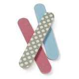 Manicare 3 kleine nagelvijlen, dubbelzijdig medium korrel – gewatteerd voor natuurlijke en kunstnagels, duurzaam reisformaat voor manicure en pedicure thuis of in de salon