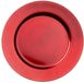 Cepewa Kaarsen bord - diner onderborden - rood - Dia 33 cm - Kaarsenbord - Kunststof - Rond - Kerst - Gedekte tafel