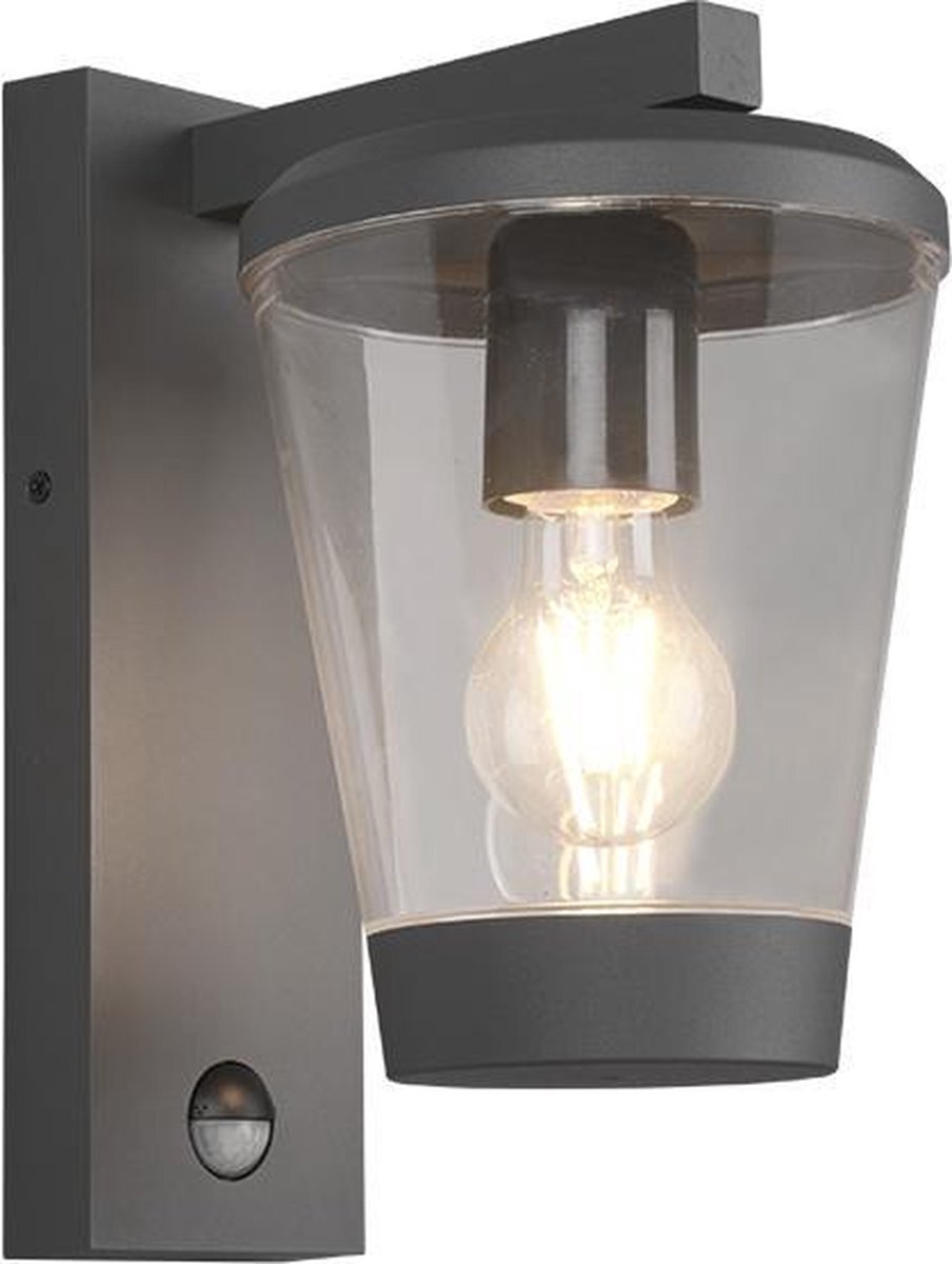 TRIO LEUCHTEN Cavado - Wandlamp - IP44 - Bewegingssensor - Antraciet