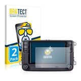 brotect 2x Antireflecterende Beschermfolie compatibel met Volkswagen Autoradio Composition Touch RCD330+ 6.5\" Anti-Glare Screen Protector, Mat