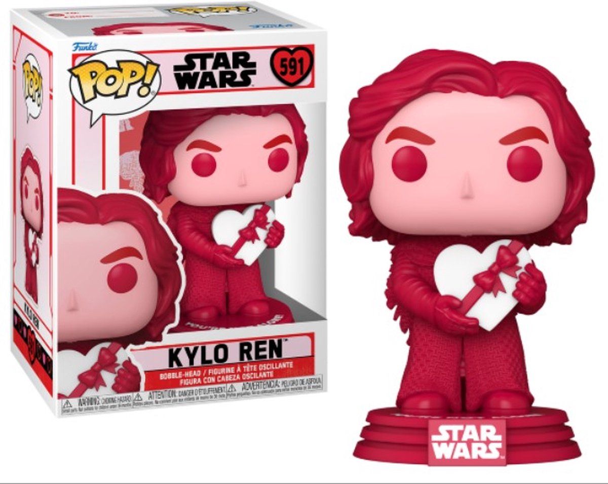 Funko Pop! Star Wars: Valentines - Kylo Ren - CONFIDENTIAL - Polyester - Wit