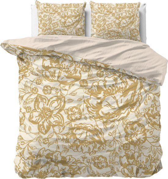 Sleeptime Tela Dekbedovertrekset - Tweepersoons - 200x220 cm - Goud