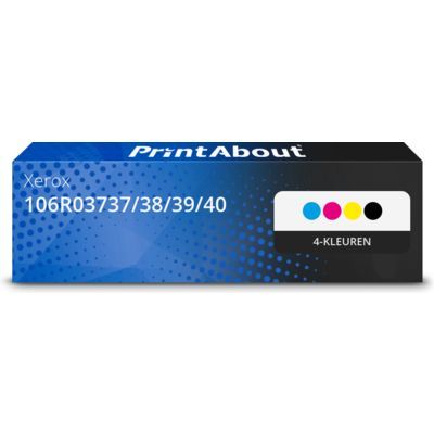 Huismerk Xerox 106R03737/38/39/40 Toner 4-kleuren Voordeelbundel Extra hoge capaciteit