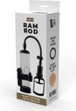 Dream Toys Ramrod vibrerende penispomp en masturbator - Zwart