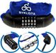 BYKLISTA cadenas de vélo à combinaison cadenas de vélo cadenas de vélo chiffres cadenas de vélo en chaîne de vélo en acier trempé - cadenas de vélo chaîne Bike Lock (7 mm / 90 cm - bleu)