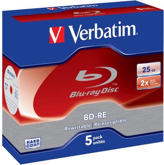 Verbatim 43615 - BD-RE - 25 GB - 5 stuks