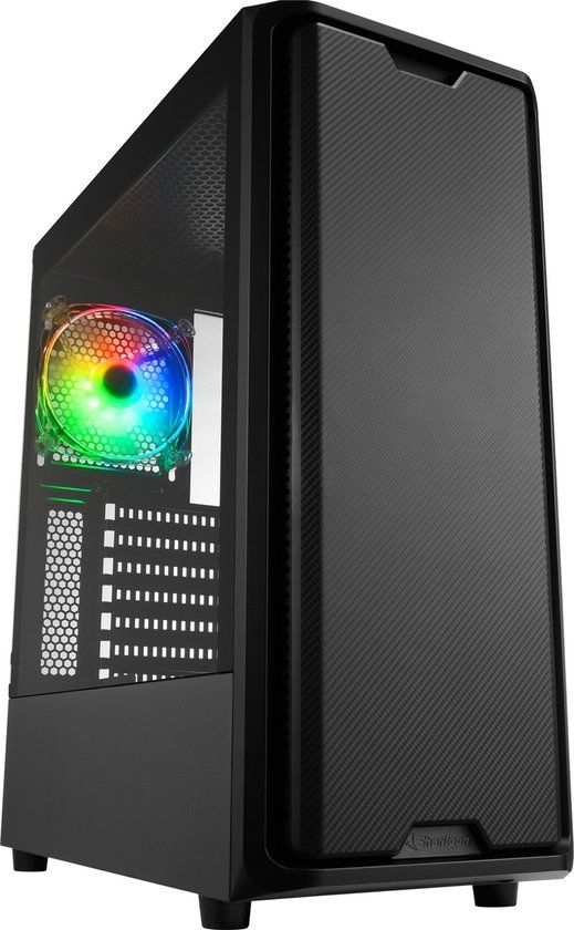 Sharkoon SK3 RGB Midi-Tower PC-behuizing Zwart