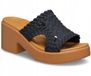 Crocs Brooklyn Woven Slide Heel Sandalen Zwart 41/42