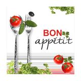 Homéa 20 papieren servetten, 3-laags, 33 x 33 cm, Bon Appetit Tomaat