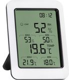 XIB Thermometer / Hygrometer - Zwart met wit