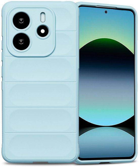 imoshion EasyGrip Backcover - Lichtblauw - Geschikt voor Xiaomi Redmi Note 14 5G