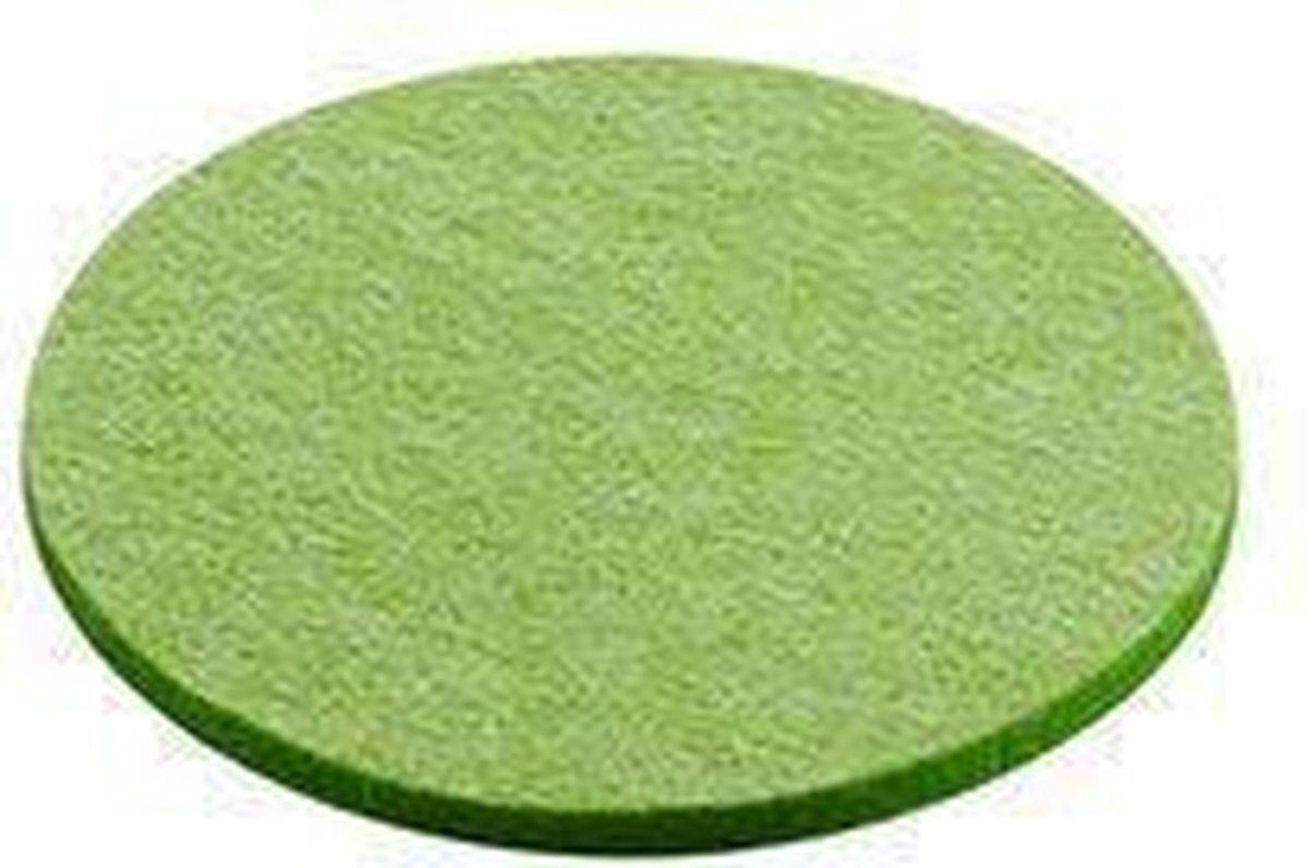 Daff Onderzetter - Vilt - Rond - 10 cm - Jelly green - Groen