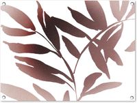 GreatGardenPosters Tuinposter - Blad - Tak - Abstract - Design - 80x60 cm - PVC