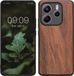 kwmobile telefoonhoesje geschikt voor Xiaomi Redmi Note 14 5G - Hoesje met bumper in vintage bruin / bruin - Backcover - hout
