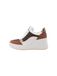 MICHAEL Michael Kors Sneakers laag 'EMMY' karamel / donkerbruin / goud / wit