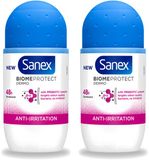 Sanex BiomeProtect Dermo Anti-Irritation Deo Roll-on 50 ml - Voordeelverpakking - 2 stuks