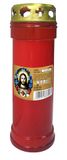 Cero Votivo Cœur Sacré bougie votive avec housse de pluie - Rouge - P50 - 55 heures de combustion