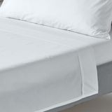 Homescapes Laken 230x260 cm – Wit – 100% Egyptisch Perkal Katoen – 200 Draaddichtheid