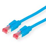 Secomp KERPEN F6-90 S/F H, klaar voor gebruik, Cat.6 (Class E), HiRose, blauw, 1 m