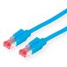 Secomp KERPEN F6-90 S/F H, klaar voor gebruik, Cat.6 (Class E), HiRose, blauw, 1 m