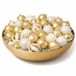 Feeric lights & Christmas Feeric Christmas Kerstballen - 60x st - wit met goud mix - diverse maten - kunststof - kerstversiering