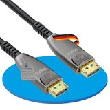 sonero 8K DisplayPort 1.4 kabel, hybride glasvezelkabel, 10 meter, Antraciet