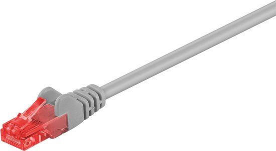 Goobay CAT 6 netwerkkabel, U/UTP, CU, LSZH, 20 m, ivoor