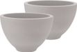 DK Design Bloempot/plantenpot - 2x - Vinci - lichtgrijs mat - voor kamerplant - D18 x H27 cm