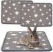 Tapis griffoir - Van Natuurlijk Sisal, Herbruikbaar en Anti-slip - Pour Lapins - 2 Stuks, 40x30 cm met Ster Patroon