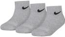 Nike Rn0012 Quarter Korte Sokken 3 Paren Grijs EU 23 1/2-27 Jongens,Meisjes