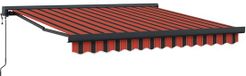 vidaXL Parasol extérieur Orange Polyester 350 cm