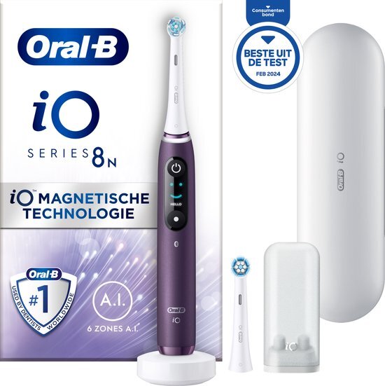 Oral-B iO 8N elektrische tandenborstel, violet