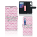 B2Ctelecom Xiaomi Mi Note 10 Pro Portemonnee Hoesje Flowers Pink DTMP