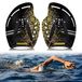 AquaFlex Pédales de natation courbées avec sangles réglables pour l'entraînement