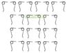 Set de 26 dents de scarificateur - 13x Gauche + 13x Droite pour scarificateurs