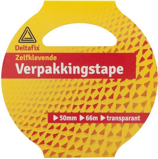 Deltafix verpakkingstape PP transparant 50mm x 66m