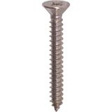 Toolstation Zelftappende schroeven platkop RVS 3,5x12mm PZ (100 Stuks)